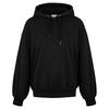 RUSTY RUSTY SCRIPT OVERSIZE HOODED FLEECE Hoodie Damen - Black