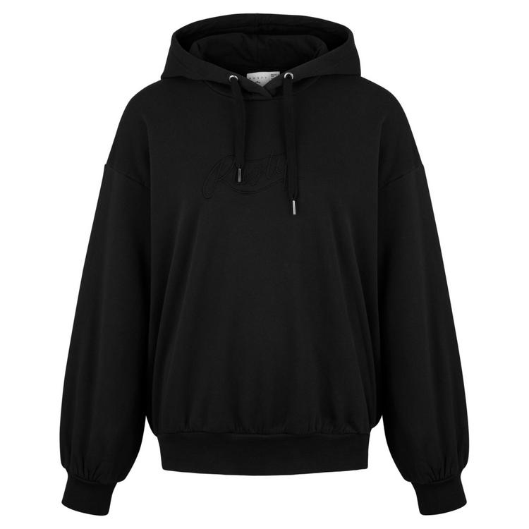 RUSTY RUSTY RUSTY SCRIPT OVERSIZE HOODED FLEECE Hoodie Damen - Black - 0 | SportScheck