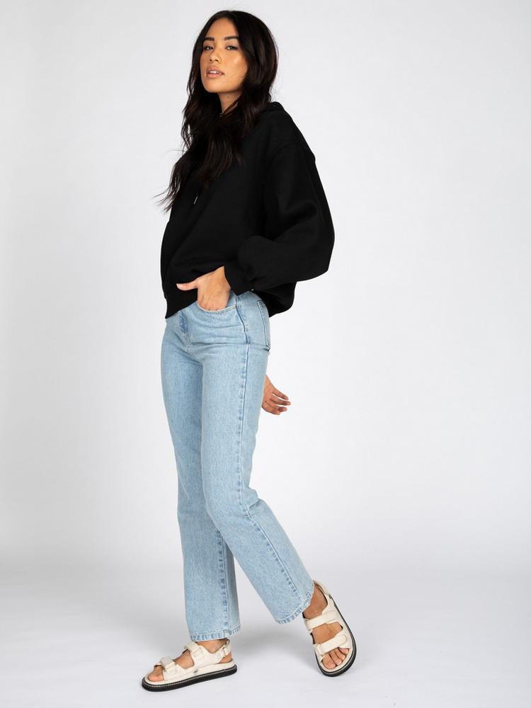 RUSTY RUSTY RUSTY SCRIPT OVERSIZE HOODED FLEECE Hoodie Damen - Black - 2 | SportScheck