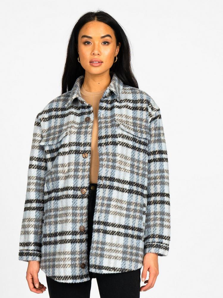 RUSTY RUSTY NICOLA OVERSHIRT JACKET Jacke Damen - Silver Grey - 0 | SportScheck