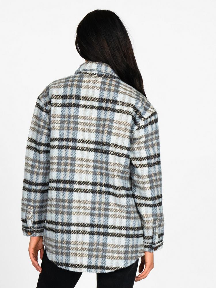 RUSTY RUSTY NICOLA OVERSHIRT JACKET Jacke Damen - Silver Grey - 1 | SportScheck