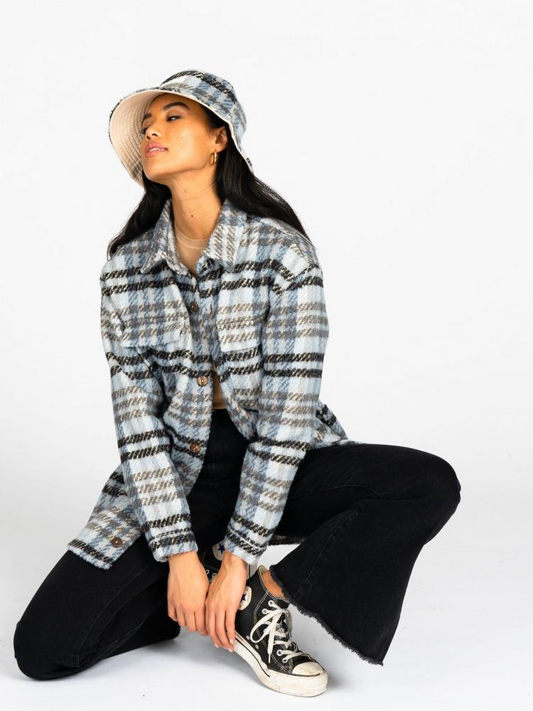 RUSTY RUSTY NICOLA OVERSHIRT JACKET Jacke Damen - Silver Grey - 4 | SportScheck