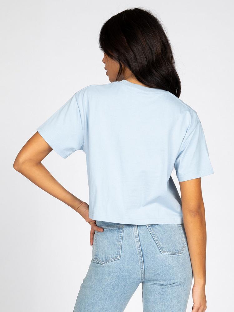 RUSTY RUSTY RUSTY KEY LINE EASY FIT CROP TEE T-Shirt Damen - Sea Ice - 1 | SportScheck