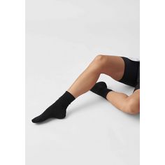 Rückansicht von Snocks Klassische Socken Freizeitsocken Damen Schwarz