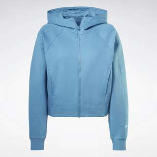 Reebok DreamBlend Cotton Zip-Up Hoodie Sweatshirt Damen Steely Blue S23-R