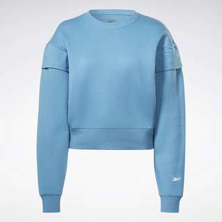 Reebok DreamBlend Cotton Mid-Layer Top Sweatshirt Damen Steely Blue S23-R