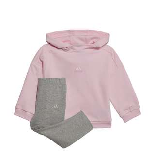 adidas Hooded Fleece Trainingsanzug Trainingsanzug Kinder Clear Pink / Clear Pink