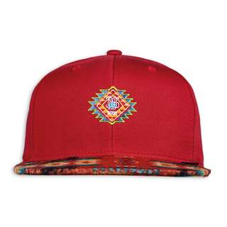 Djinns Aztek Crown Cap Dark Red