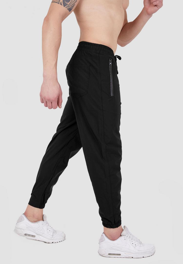 Tom Barron Tom Barron mit elastischen B&uuml;ndchen Freizeithose Herren - black - 8 | SportScheck