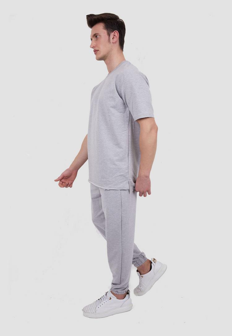 Tom Barron Tom Barron aus Oversize-Shirt und Jogginghose Trainingsanzug Herren - grey - 2 | SportScheck