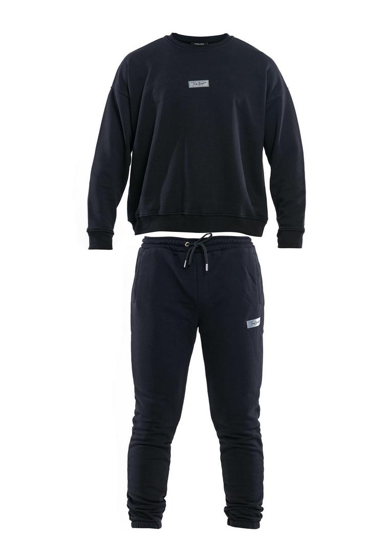 Tom Barron Tom Barron mit Rundhals Jumpsuit Herren - black - 0 | SportScheck