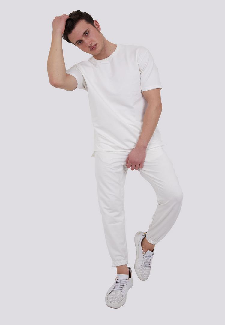 Tom Barron Tom Barron aus Oversize-Shirt und Jogginghose Trainingsanzug Herren - WHITE - 1 | SportScheck