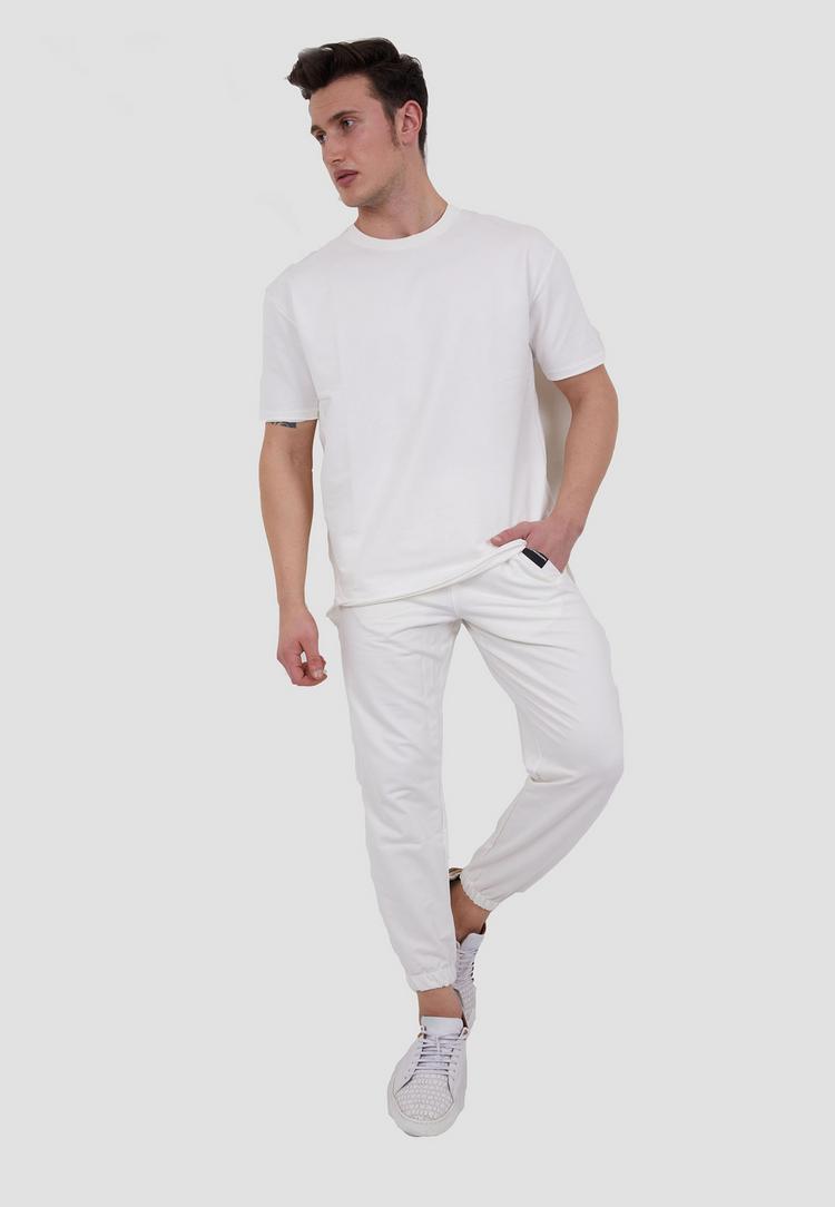 Tom Barron Tom Barron aus Oversize-Shirt und Jogginghose Trainingsanzug Herren - WHITE - 2 | SportScheck