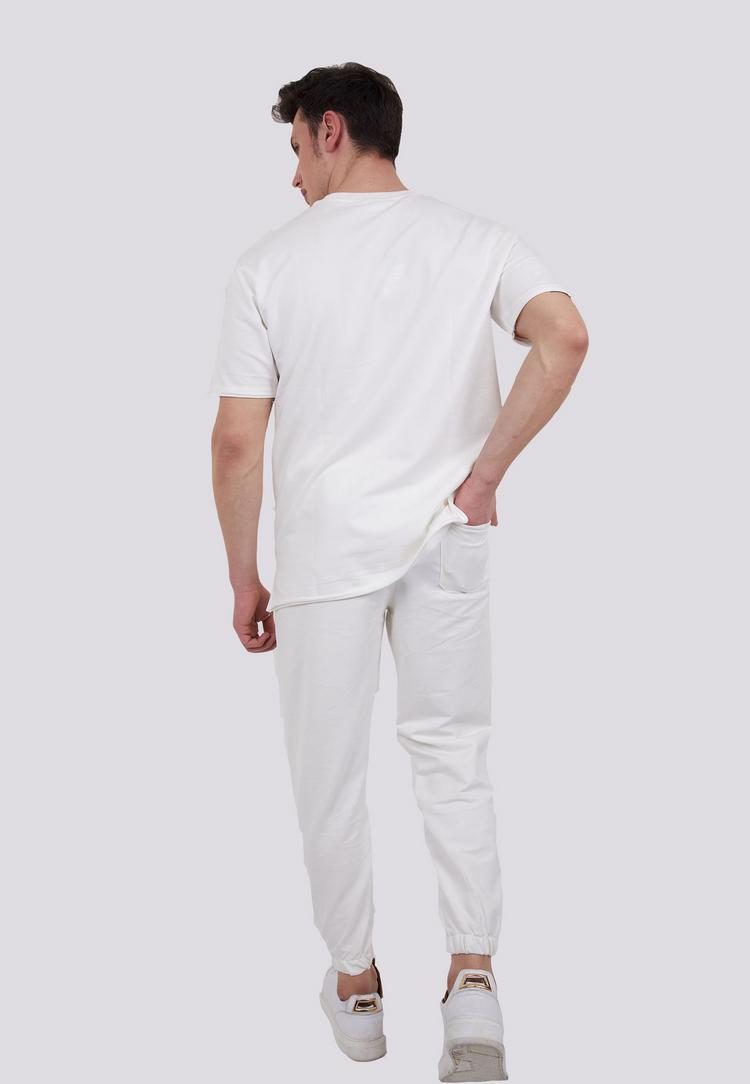 Tom Barron Tom Barron aus Oversize-Shirt und Jogginghose Trainingsanzug Herren - WHITE - 5 | SportScheck