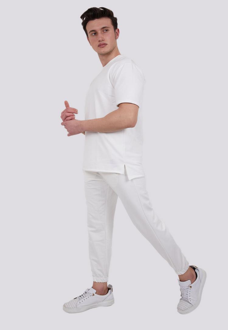 Tom Barron Tom Barron aus Oversize-Shirt und Jogginghose Trainingsanzug Herren - WHITE - 9 | SportScheck