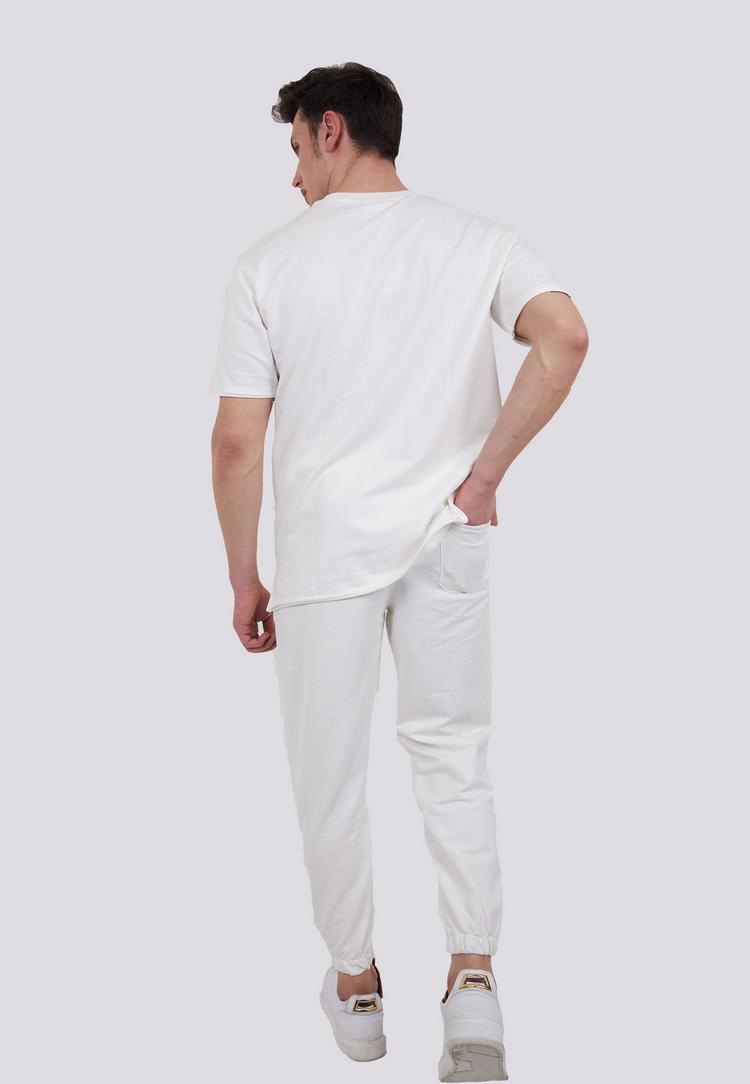 Tom Barron Tom Barron aus Oversize-Shirt und Jogginghose Trainingsanzug Herren - WHITE - 10 | SportScheck