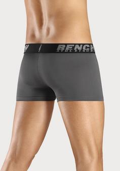 Rückansicht von Bench Funktionsboxer Funktionsunterhose Herren grau, schwarz