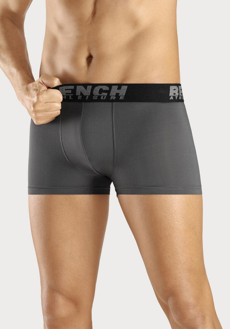 Bench Bench Funktionsboxer Funktionsunterhose Herren - grau - schwarz - 3 | SportScheck
