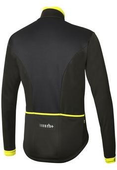 Rückansicht von RH+ Logo II Jacket Fahrradjacke Herren black/yellow fluo