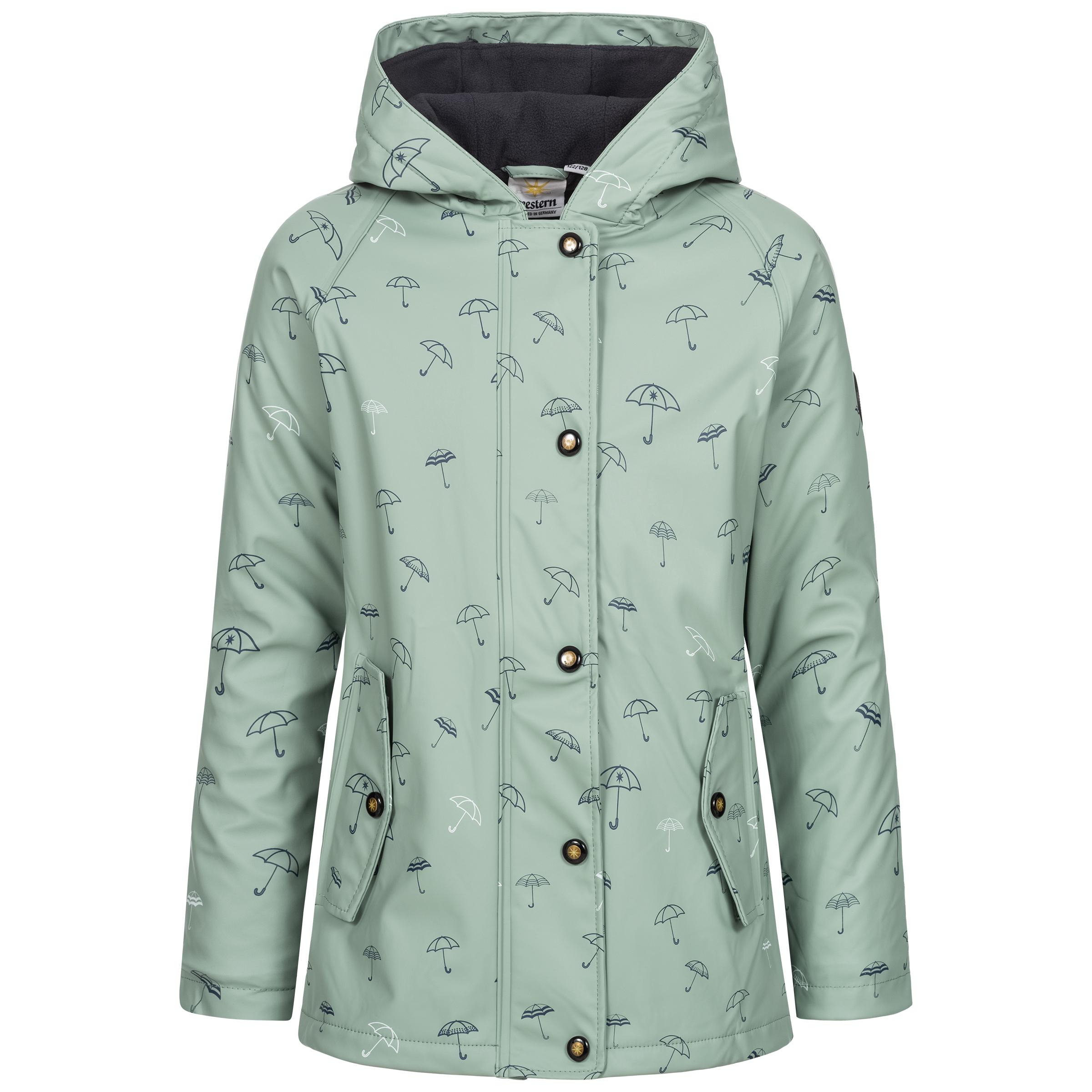 DEPROC active ankerglutmeer Regenjacke Kinder slate