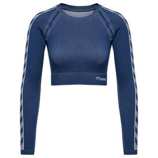 hummel hmlMT BLAZE SEAMLESS T-SHIRT L/S T-Shirt Damen INSIGNIA BLUE
