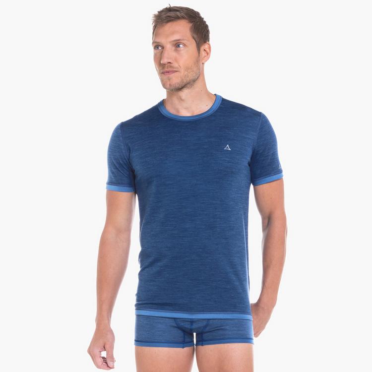 Sch&ouml;ffel Sch&ouml;ffel Ski Merino Sport Shirt 1/2 Arm M Funktionsshirt Herren - mazarine blue - 0 | SportScheck