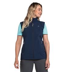 Rückansicht von Schöffel Softshell Vest Tonion L Outdoorweste Damen dress blue