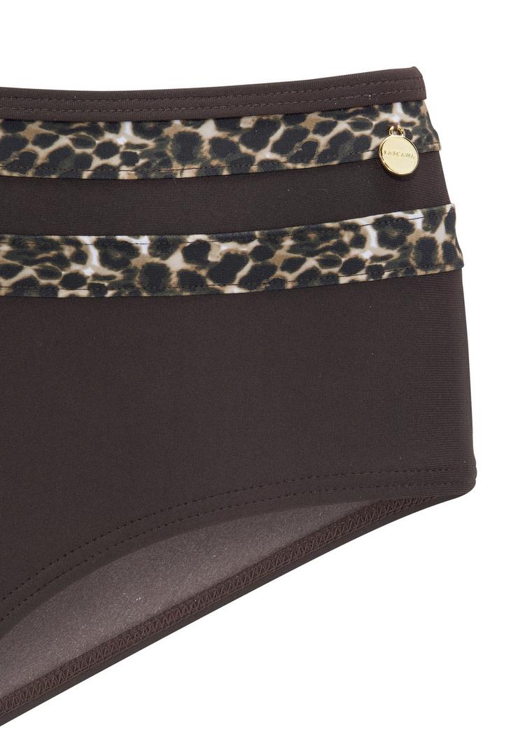 Lascana Lascana Highwaist-Bikini-Hose Bikini Hose Damen - braun-leo - 0 | SportScheck