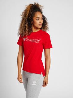 Rückansicht von hummel hmlNONI 2.0 T-SHIRT T-Shirt Damen BARBADOS CHERRY