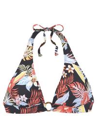 S.OLIVER Triangel-Bikini-Top Bikini Oberteil Damen - schwarz-bedruckt