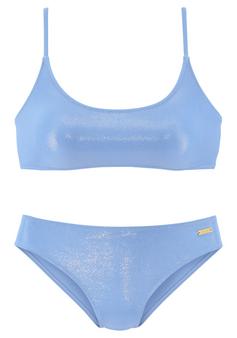 Lascana Bustier-Bikini Bikini Set Damen hellblau