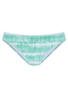 S.OLIVER Bikini-Hose Bikini Hose Damen t&uuml;rkis-wei&szlig;