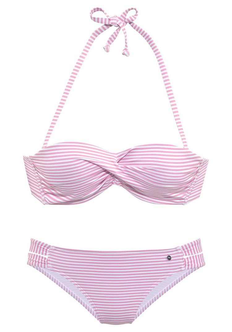 S.OLIVER S.OLIVER Bikini Set Damen - ros&eacute;-wei&szlig; - 0 | SportScheck