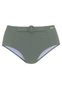 sunseeker Highwaist-Bikini-Hose Bikini Hose Damen - oliv