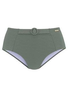 sunseeker Highwaist-Bikini-Hose Bikini Hose Damen oliv