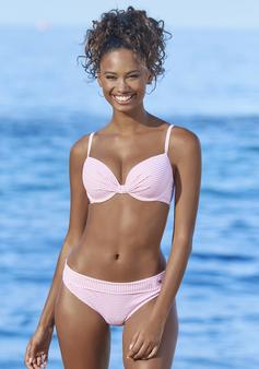 Rückansicht von S.OLIVER Bikini Set Damen rosé-weiß