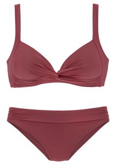 Lascana Triangel-Bikini Bikini Set Damen rostrot