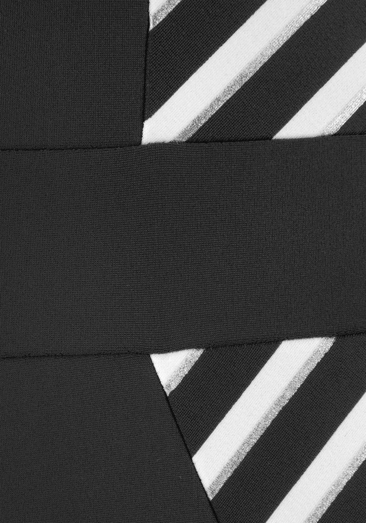 Lascana Lascana Badeanzug Badeanzug Damen - schwarz-wei&szlig;-goldfarben - 1 | SportScheck