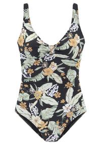 sunseeker Badeanzug Badeanzug Damen - schwarz-bedruckt