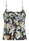 sunseeker B&uuml;gel-Tankini-Top Bikini Oberteil Damen - schwarz-bedruckt