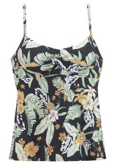 sunseeker Bügel-Tankini-Top Tankini Oberteil Damen schwarz-bedruckt