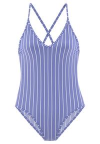 Vivance Badeanzug Badeanzug Damen - blau - creme