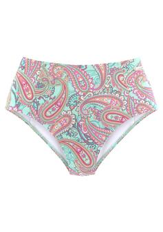 VENICE BEACH Highwaist-Bikini-Hose Bikini Hose Damen mint-bedruckt