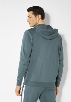 Rückansicht von Bench Kapuzensweatshirt Hoodie Herren hellpetrol