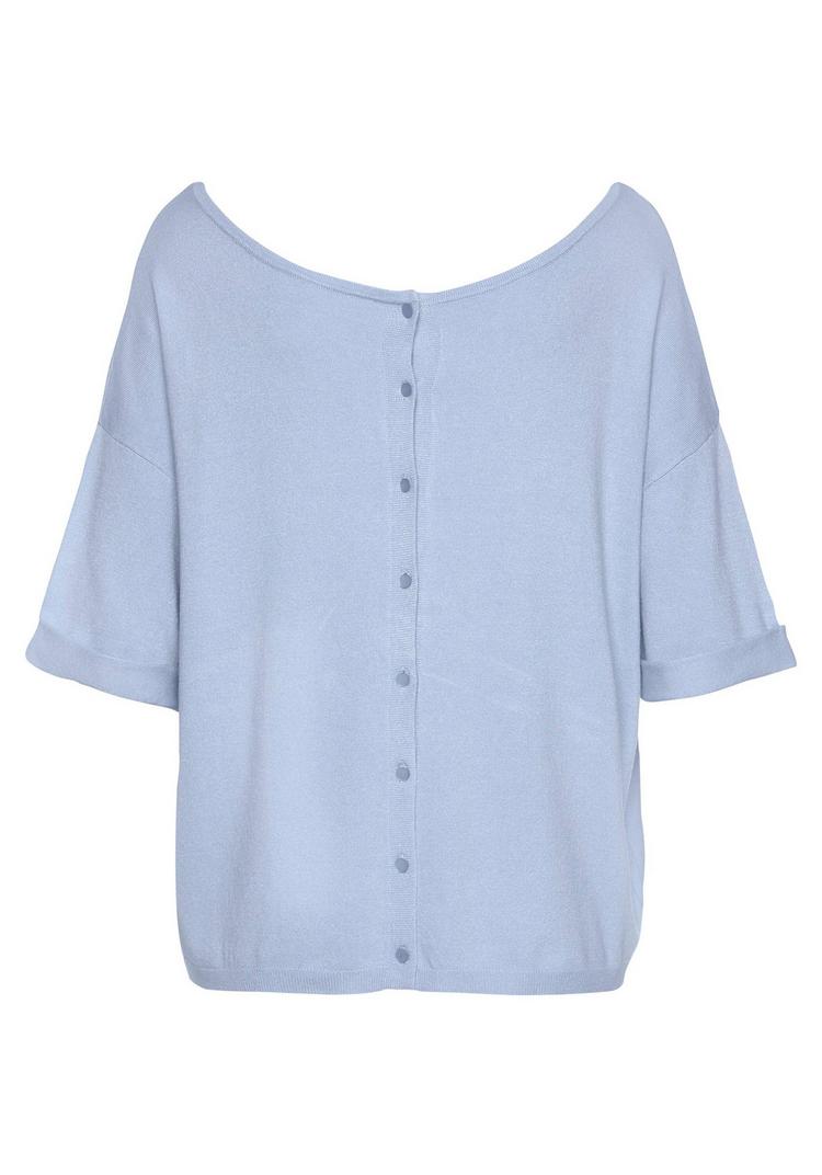 Vivance Vivance Kurzarmpullover Rundhalspullover Damen - hellblau - 0 | SportScheck