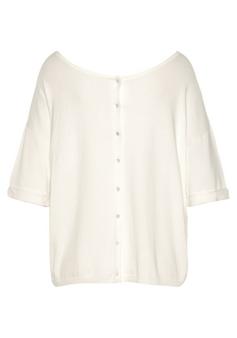 Vivance Kurzarmpullover Rundhalspullover Damen weiß