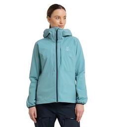 Rückansicht von Haglöfs Discover Touring Jacket Softshelljacke Damen Frost Blue