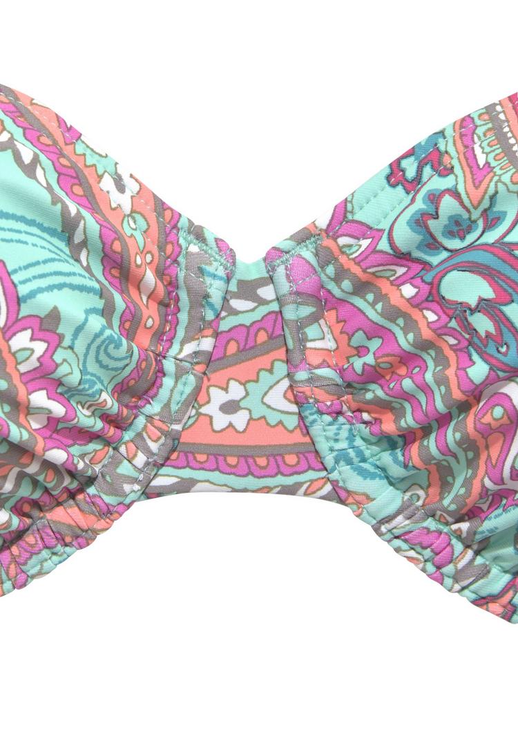 VENICE BEACH VENICE BEACH B&uuml;gel-Bikini-Top Bikini Oberteil Damen - mint-bedruckt - 0 | SportScheck