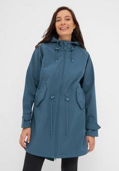 Rückansicht von Derbe Island Friese Softshelljacke Damen orion blue