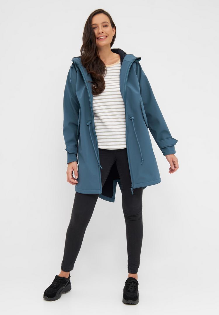 Derbe Derbe Island Friese Softshelljacke Damen - orion blue - 1 | SportScheck